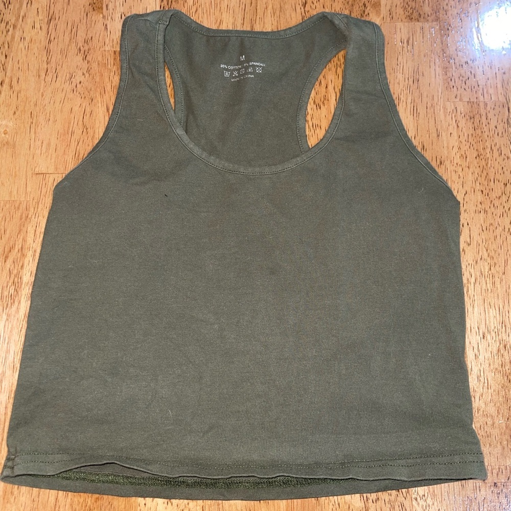 Olive Green Women's Tank Top